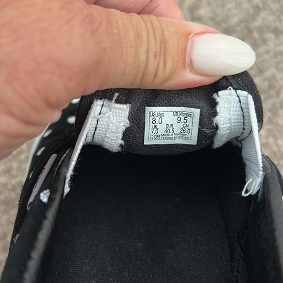 Vans Black and White Dot Slip-On Sneakers - Picture 6 of 8